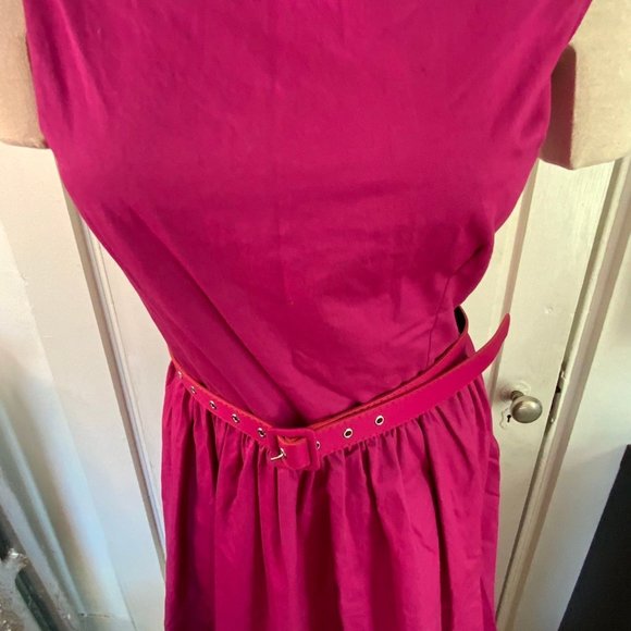 NWT Boflyyang Retro Pink Dress Belt sleeveless Classic Rockabilly L or M - Picture 5 of 10